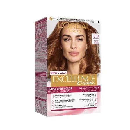 L'Oréal Paris Excellence Creme 7.7 Hazelnut Brown 72ml